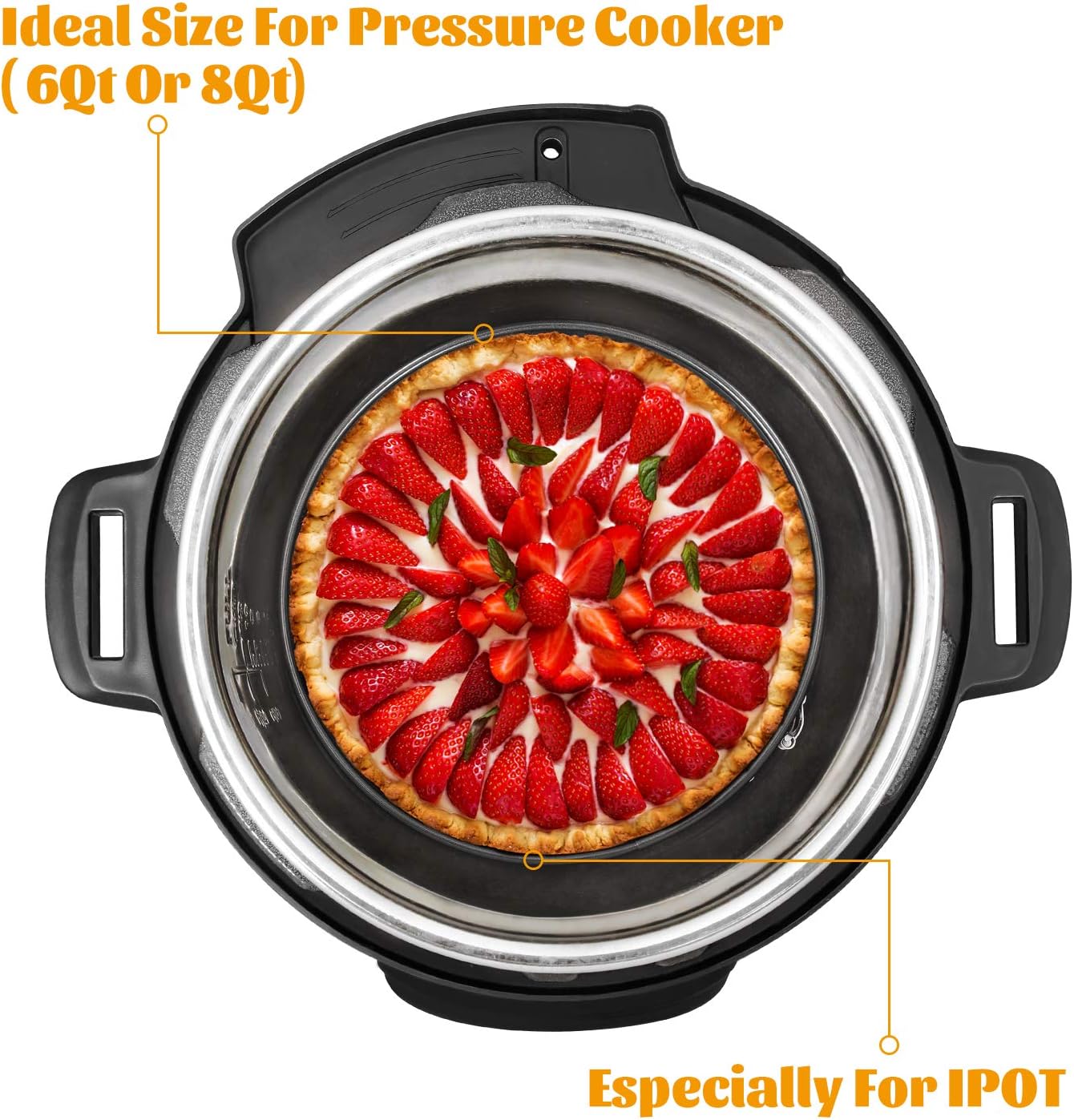 Hiware 7 Inch Non-stick Springform Pan/Cheesecake Pan/Leakproof Cake Pan - Accessories for Instant Pot 6, 8 Qt Pressure Cooker - Culinary Roots