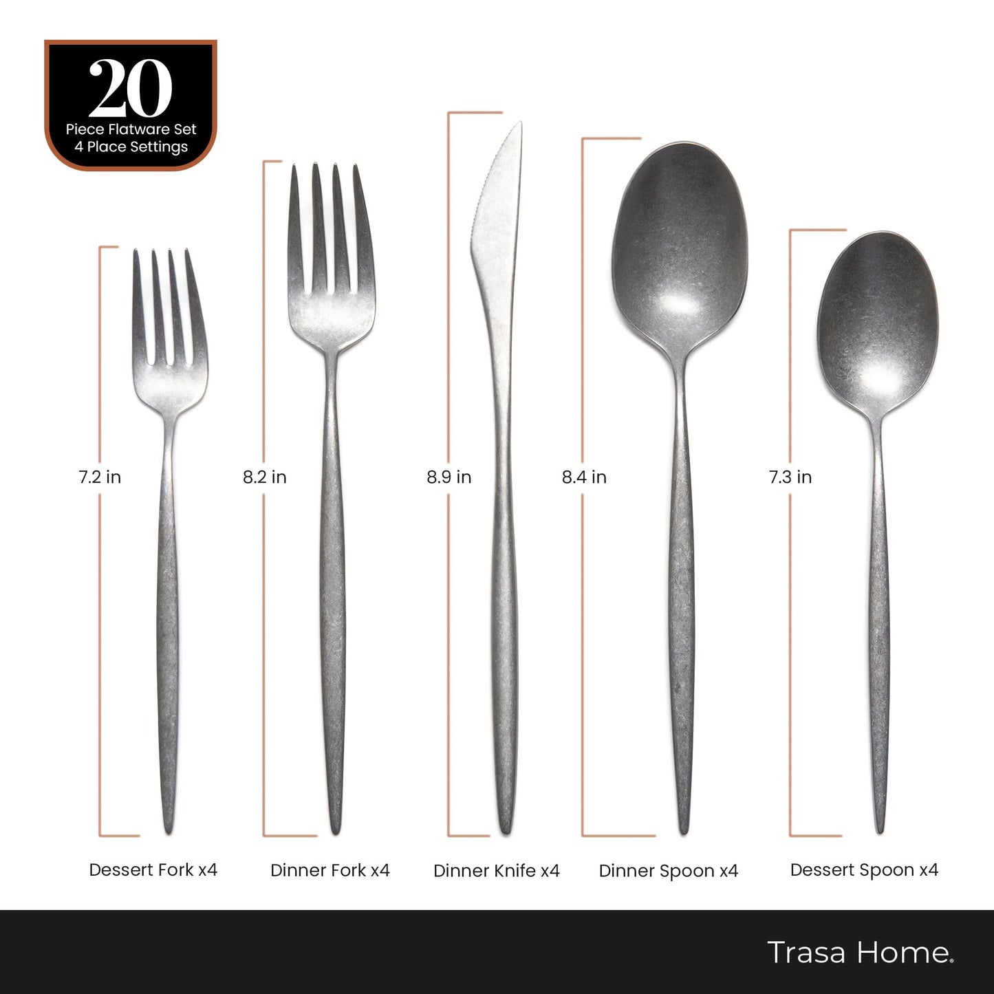 Luxury Vintage Flatware 20 (20 Count)