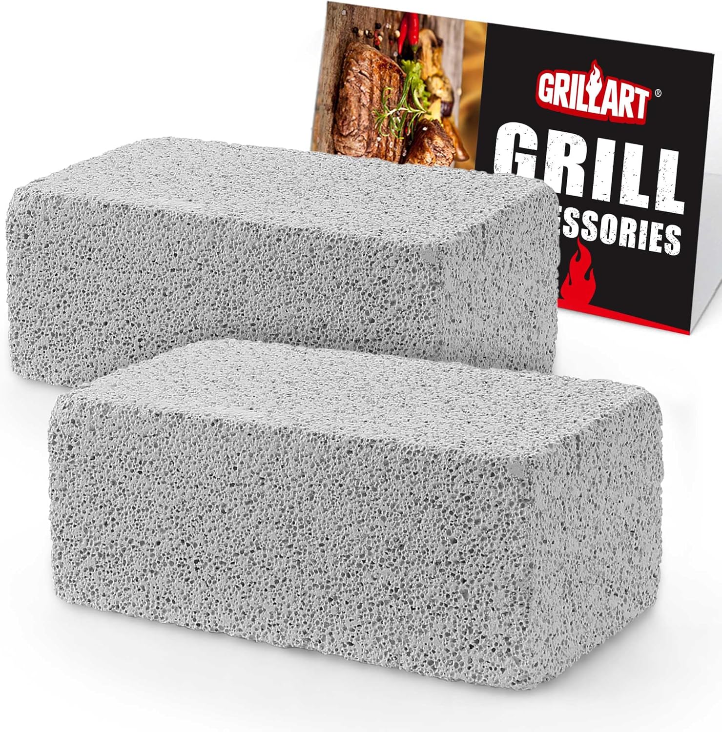 GRILLART Griddle Cleaning Kit for Blackstone, Flat Top Grill Cleaning Stone 2 PCS - Culinary Roots