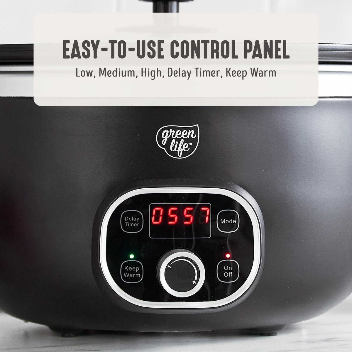 6QT Ceramic Nonstick Slow Cooker
