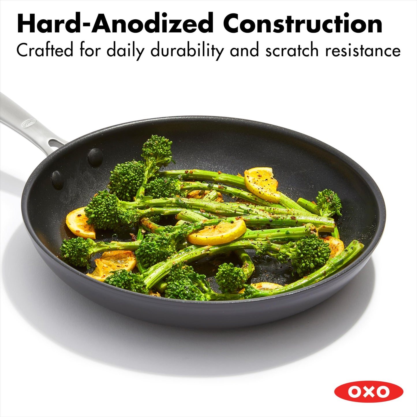 Enhanced 8" 10" and 12" 3 Piece Frying Pan Skillet Set