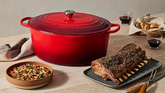 Le Creuset Enameled Cast Iron Signature Oval Dutch Oven, 15.5qt., Artichaut