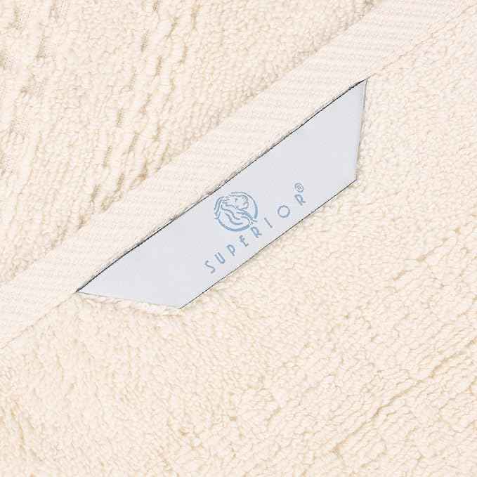 Superior Playa Zero Twist Cotton Medium Weight Bath Sheets, for Guest Bath, Bathroom, Shower, Spa, Plush, Quick Dry, Ultra-Soft Towels, Essentials, Waffle Textured, Oversized Towels, Set of 2, Ivory