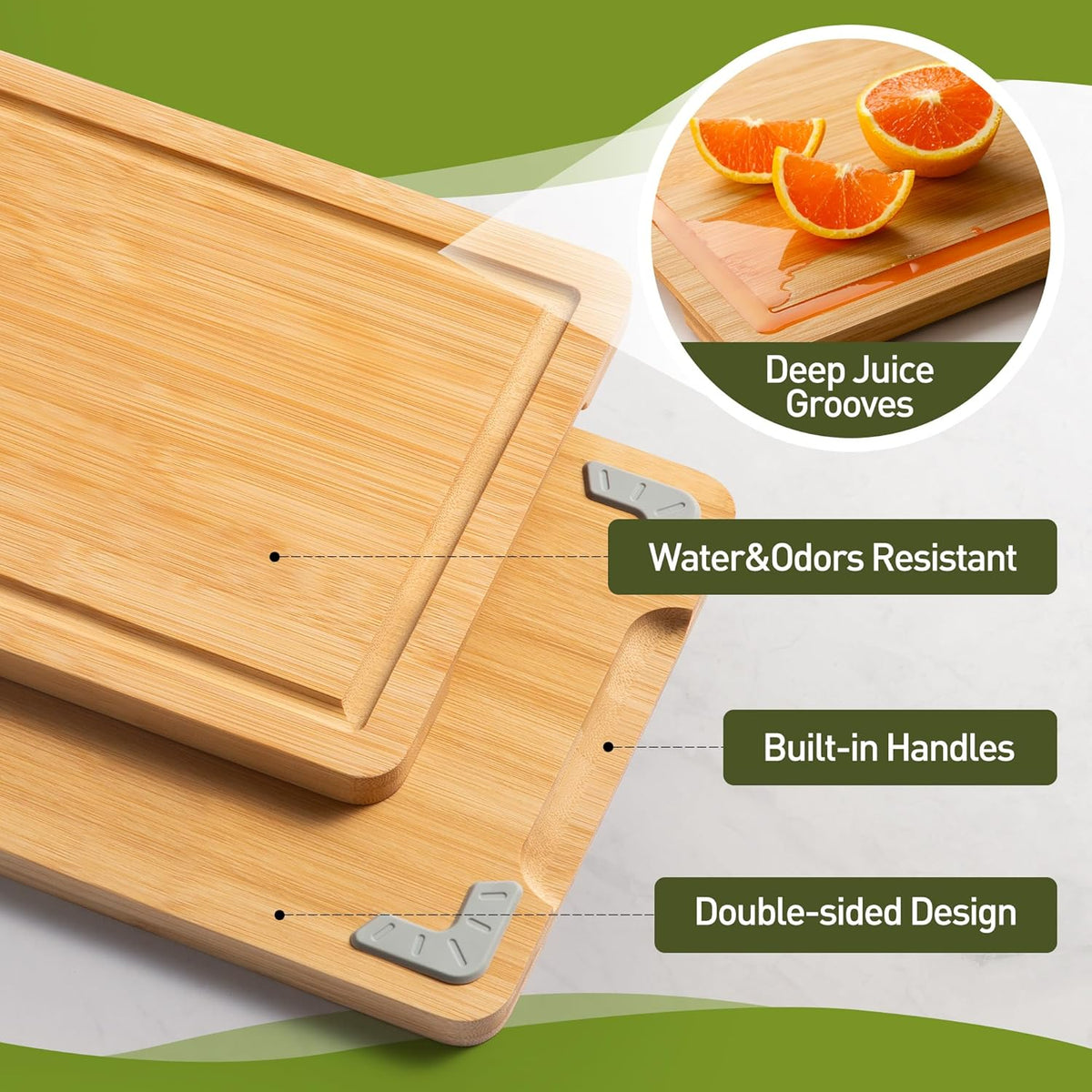 Bamboo Cutting Board Set Non Slip Feet Over Sink Adult Women Her Sister Aunt Wife Hustband Lady Auntie Titi Bestie Soul Happy Christmas Xmas Birthday Gifts Cool Unique Aesthetic 30 40 60 70 Year Old