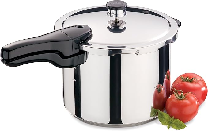 Presto 01362 6-Quart Stainless Steel Pressure Cooker & 01264 6-Quart Aluminum Pressure Cooker
