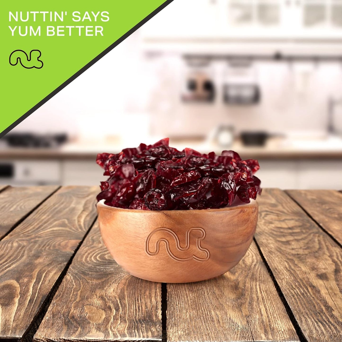 NUT CRAVINGS - Sun Dried Whole Cranberries, Lightly Sweetened (48oz, 3 LB) Bulk Dry Fruits Packed Fresh in Resealable Bag - Sweet Healthy Snack, Naturally Grown, Vegan, Kosher