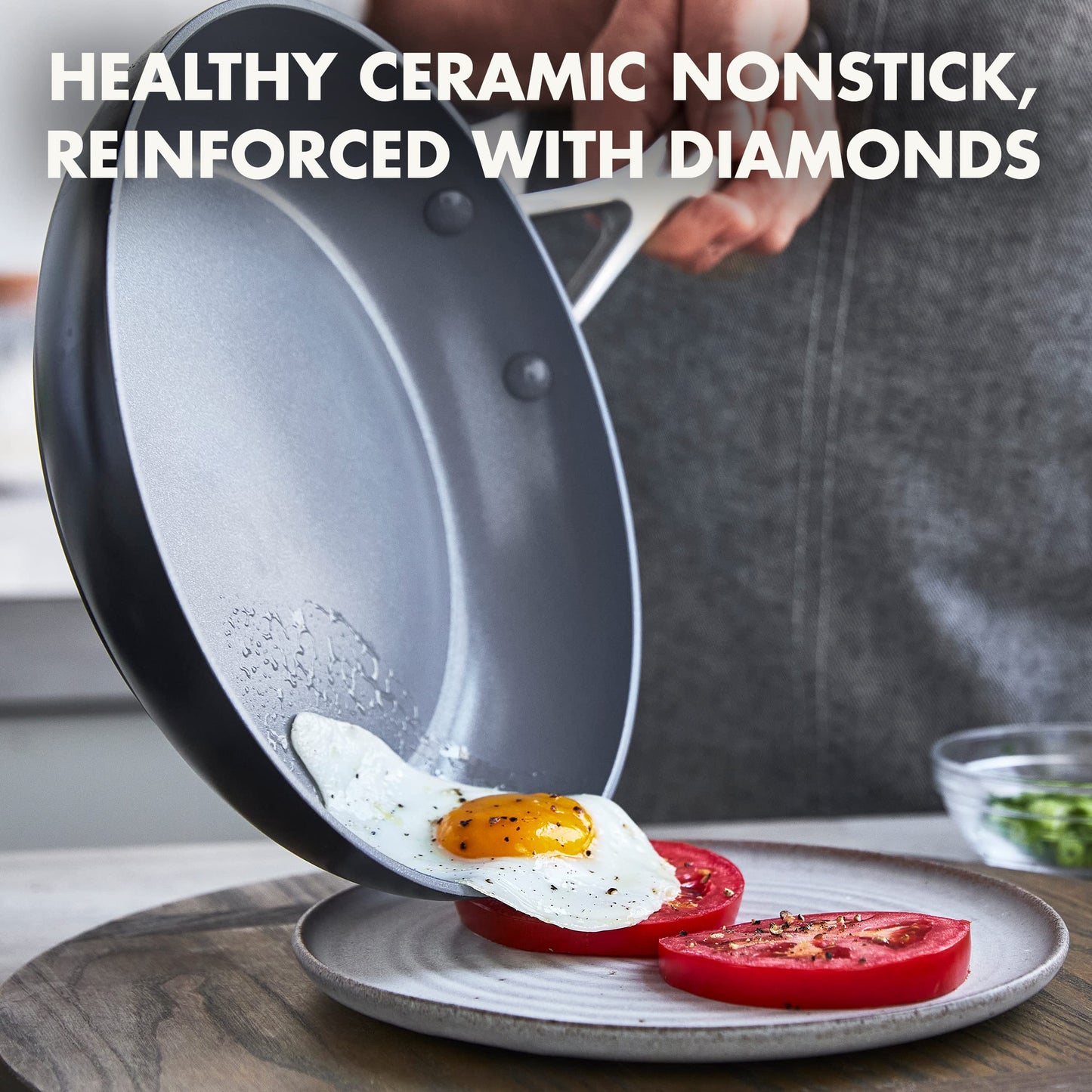 Valencia Pro 10" Ceramic Nonstick Frying Pan with Lid