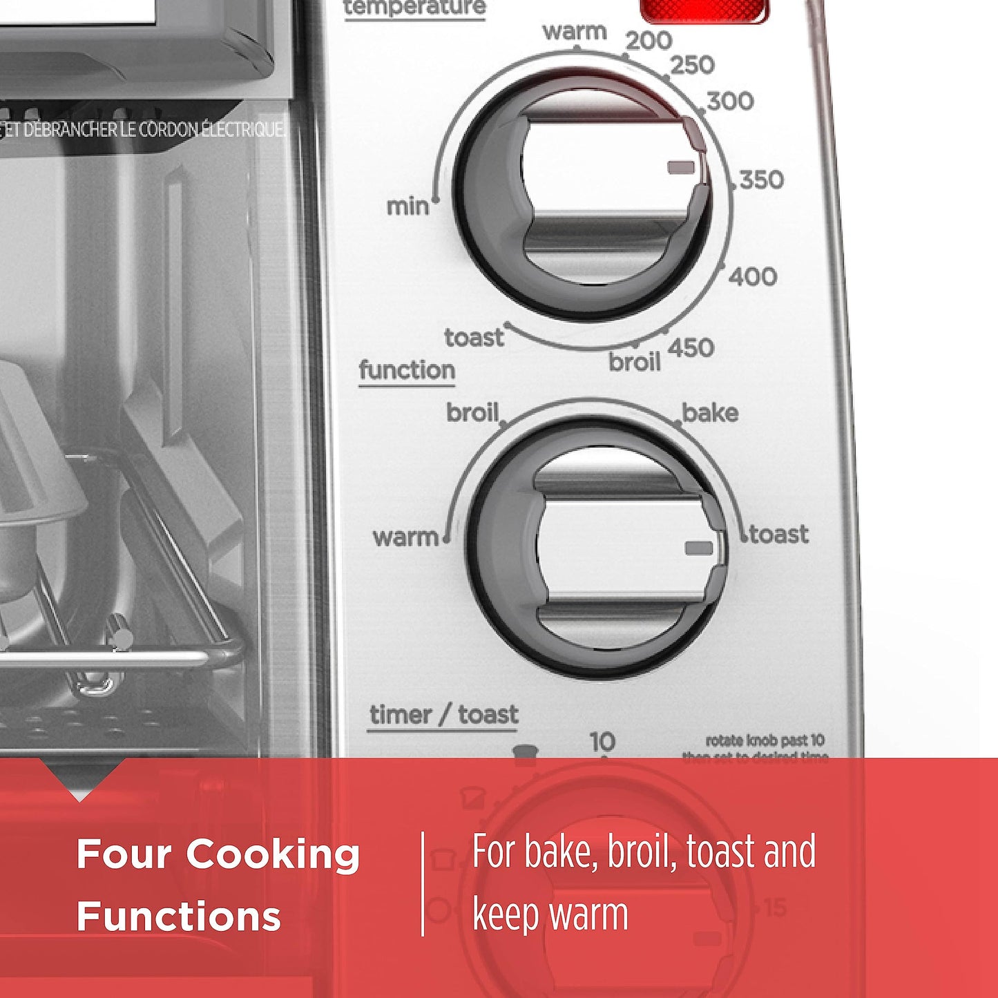 4 Slice Toaster Oven with Natural Convection