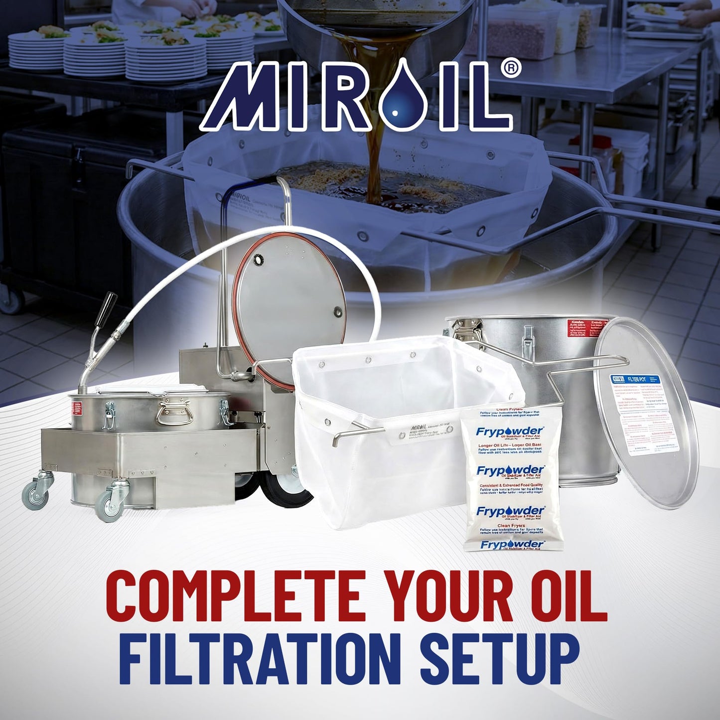 Oil Grease Bucket & Filter Pot
