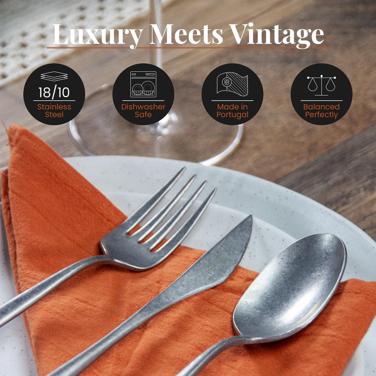 Luxury Vintage Flatware 20 (20 Count)