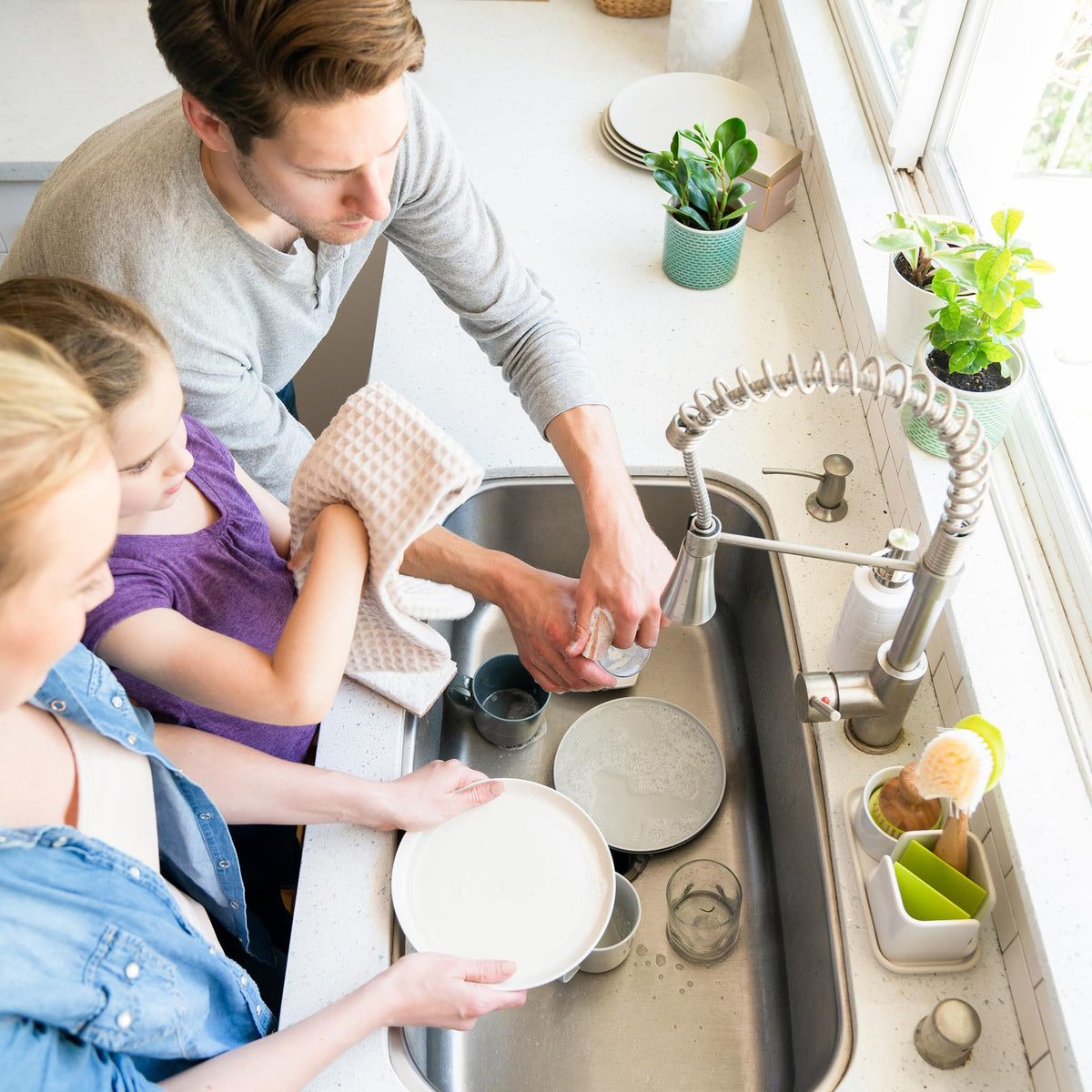 Stash Ceramic Kitchen Sink Caddy