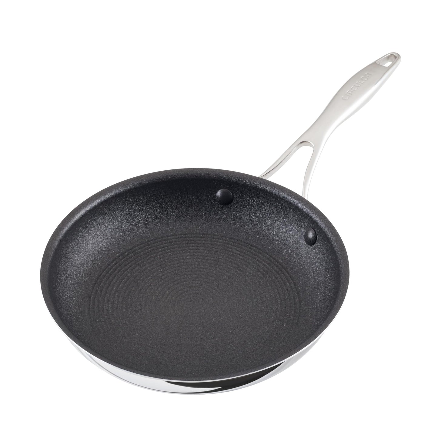 C1 Series Clad Stainless Steel with ScratchDefense Technology Cookware Nonstick Induction Frying Pan