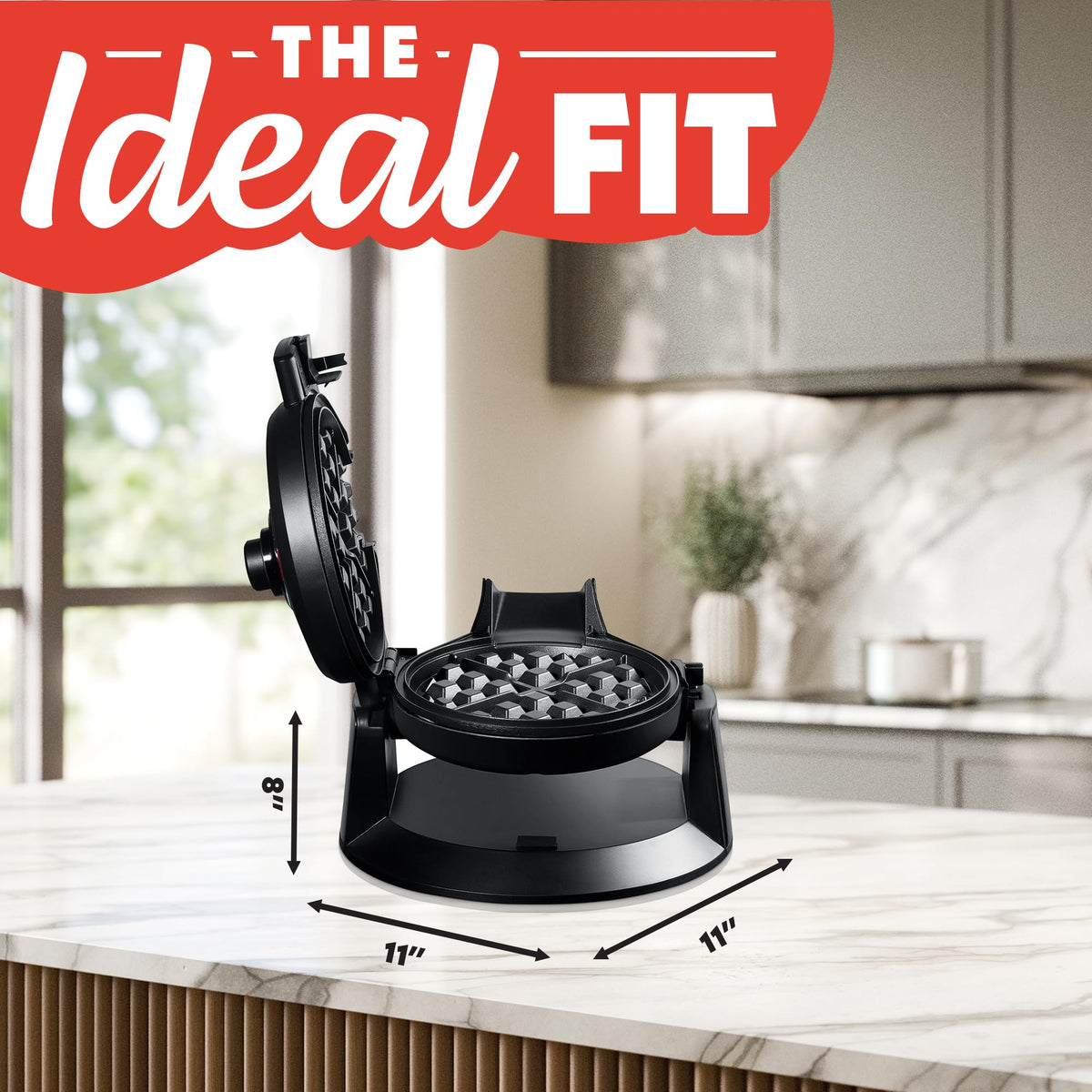 Dual Pour Waffle Maker