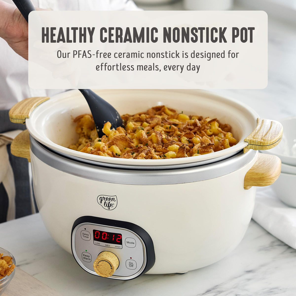 6QT Ceramic Nonstick Slow Cooker