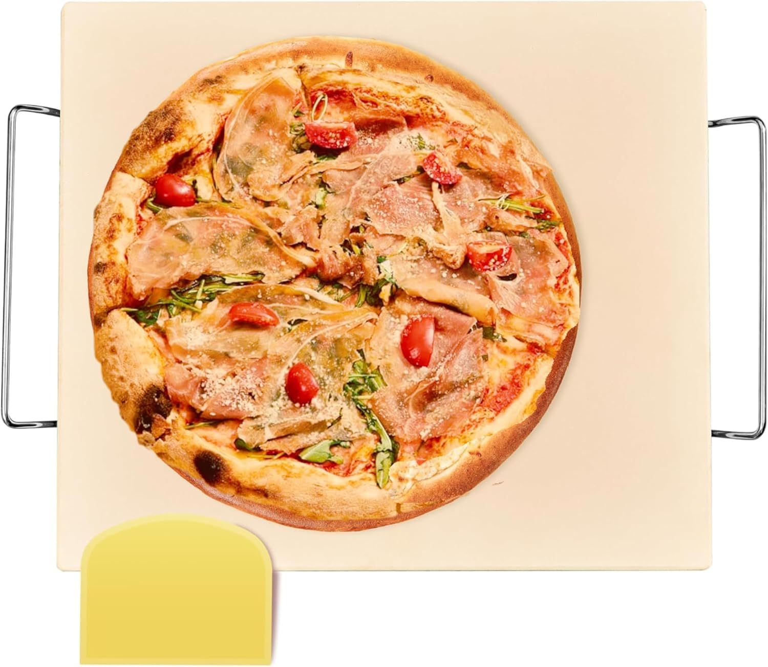 18 Inch Pizza Stone, 16x18 inch Stone for oven and grill - Durable Ceramic Pizza Stone, Heat Resistant up to 1,472°F, Perfect for Homemade Pizza, Bread and More - Culinary Roots