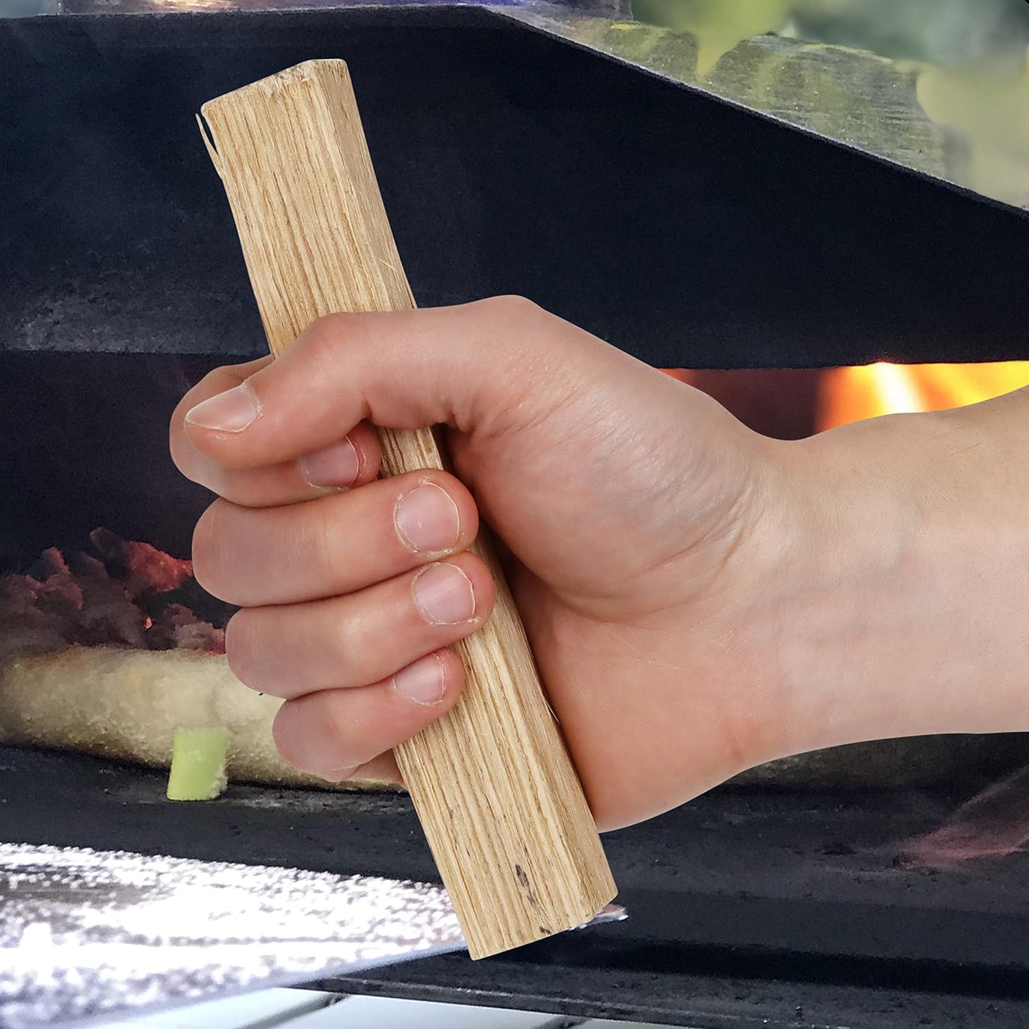 Mini Pizza Oven Wood 6 Inch Firewood Pizza Logs Naturally Cured White Oak Hardwood for Portable Wood Pizza Ovens 790 Cubic Inches, Approximately 12-14lbs - Culinary Roots
