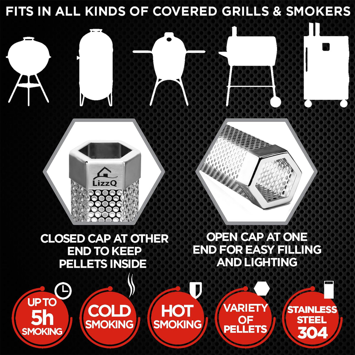Premium Pellet Smoker Tube 12" (2 Count)