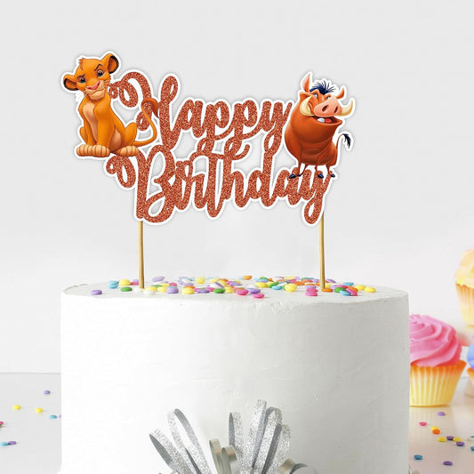 Seyal® The Lion Kng Happy Birthday Cake Topper