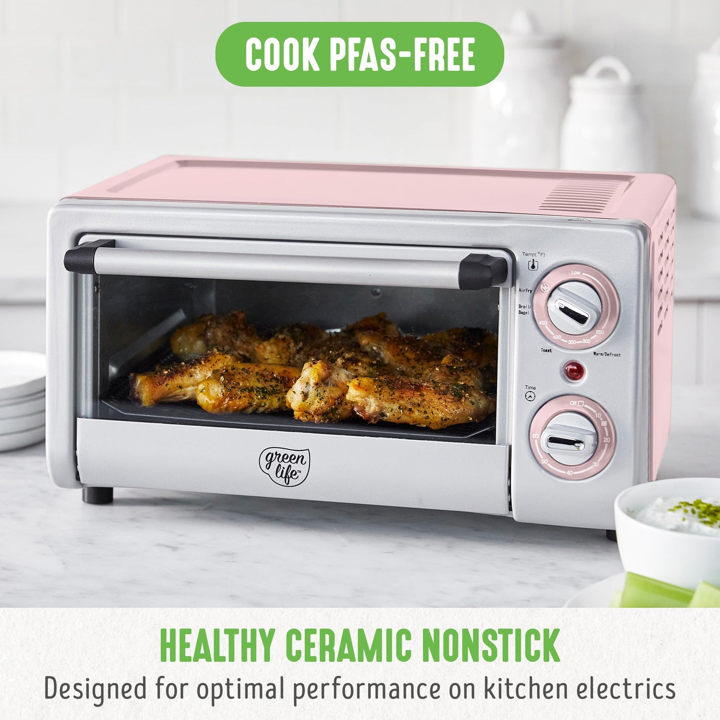 Countertop Toaster Oven Air Fryer Stainless Steel
