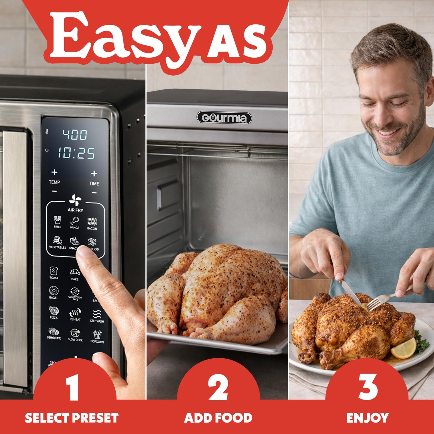 Air Fryer French Door Toaster Oven