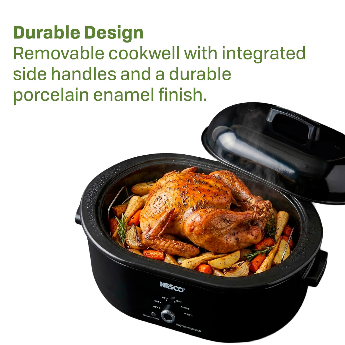 MWR18-13, Roaster Oven, 18 Quarts, Black