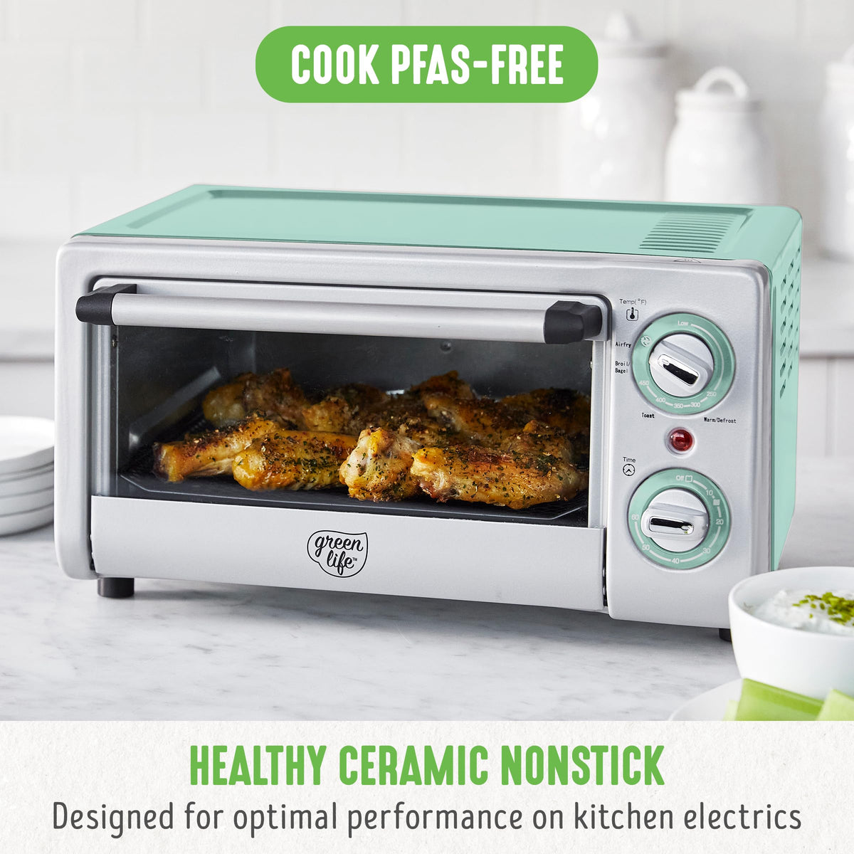 Countertop Toaster Oven Air Fryer Stainless Steel