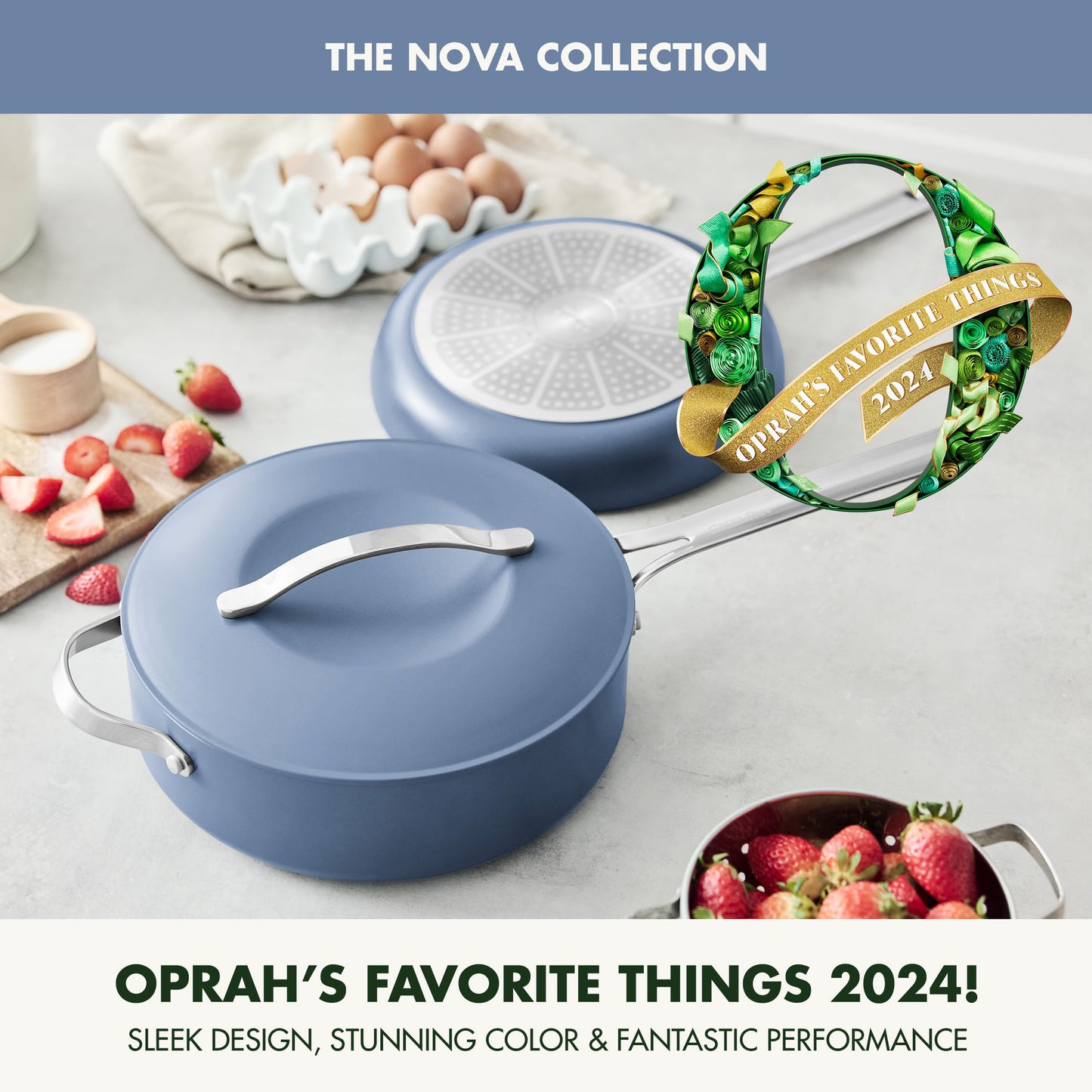Nova 10” Frying Pan Skillet and 4.37QT Sauté Pan with Lid