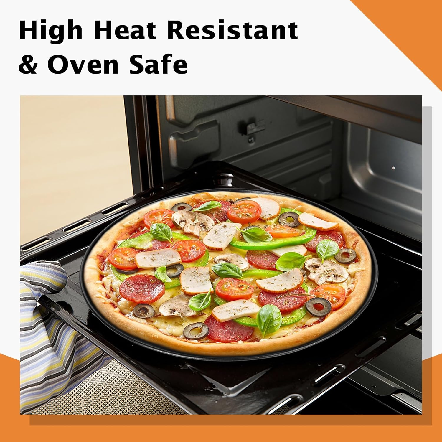 TeamFar Pizza Pan, 12Inch Pizza Tray Round Baking Pans with Stainless Steel Core & Non-stick Coating, for Roasting Cooking, Toxic Free – Set of 4 - Culinary Roots