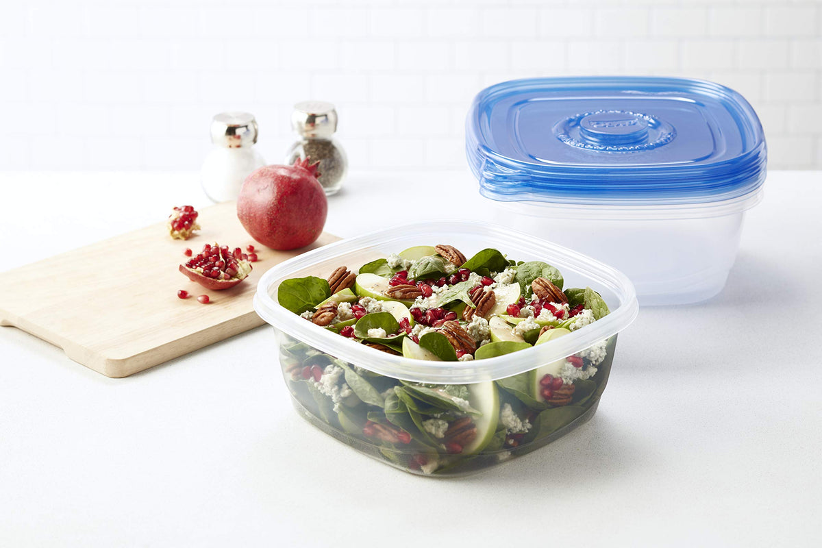 GladWare XL Square Food Storage Containers with Lock Tight Lids (3 Count)