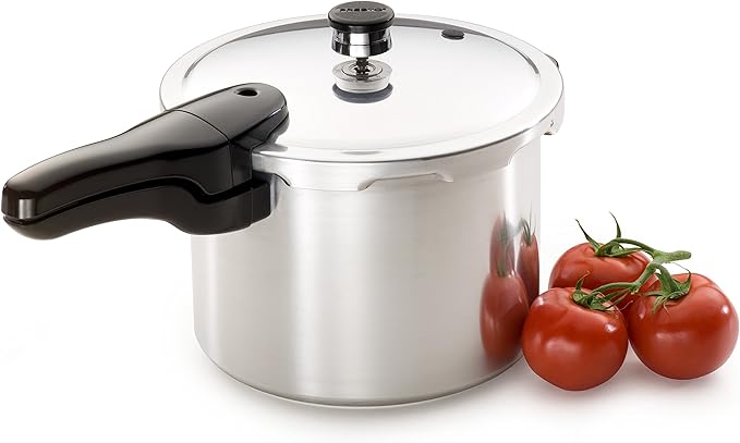 Presto 01362 6-Quart Stainless Steel Pressure Cooker & 01264 6-Quart Aluminum Pressure Cooker