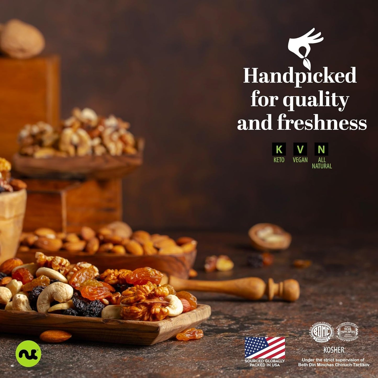 NUT CRAVINGS - Sun Dried Whole Cranberries, Lightly Sweetened (32oz, 2 LB) Bulk Dry Fruits Packed Fresh in Resealable Bag - Sweet Healthy Snack, Naturally Grown, Vegan, Kosher