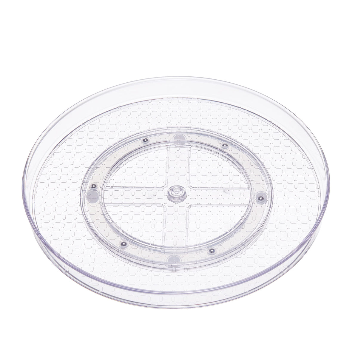 Clear Lazy Susan Turntable Organizer for Organization (2 Count)