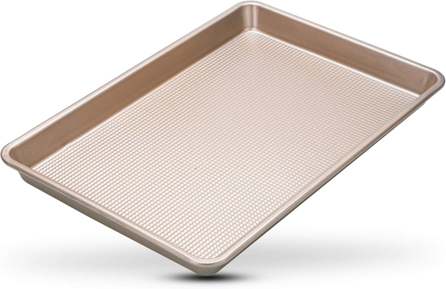 Ultra Cuisine Jelly Roll Baking Sheet Pan - Nonstick - Warp and Scratch Resistant - Enhanced Airflow - Durable Carbon Steel Design - Professional Roasting Quality - Baking Sheets Oven - 10 x 15 inch - Culinary Roots