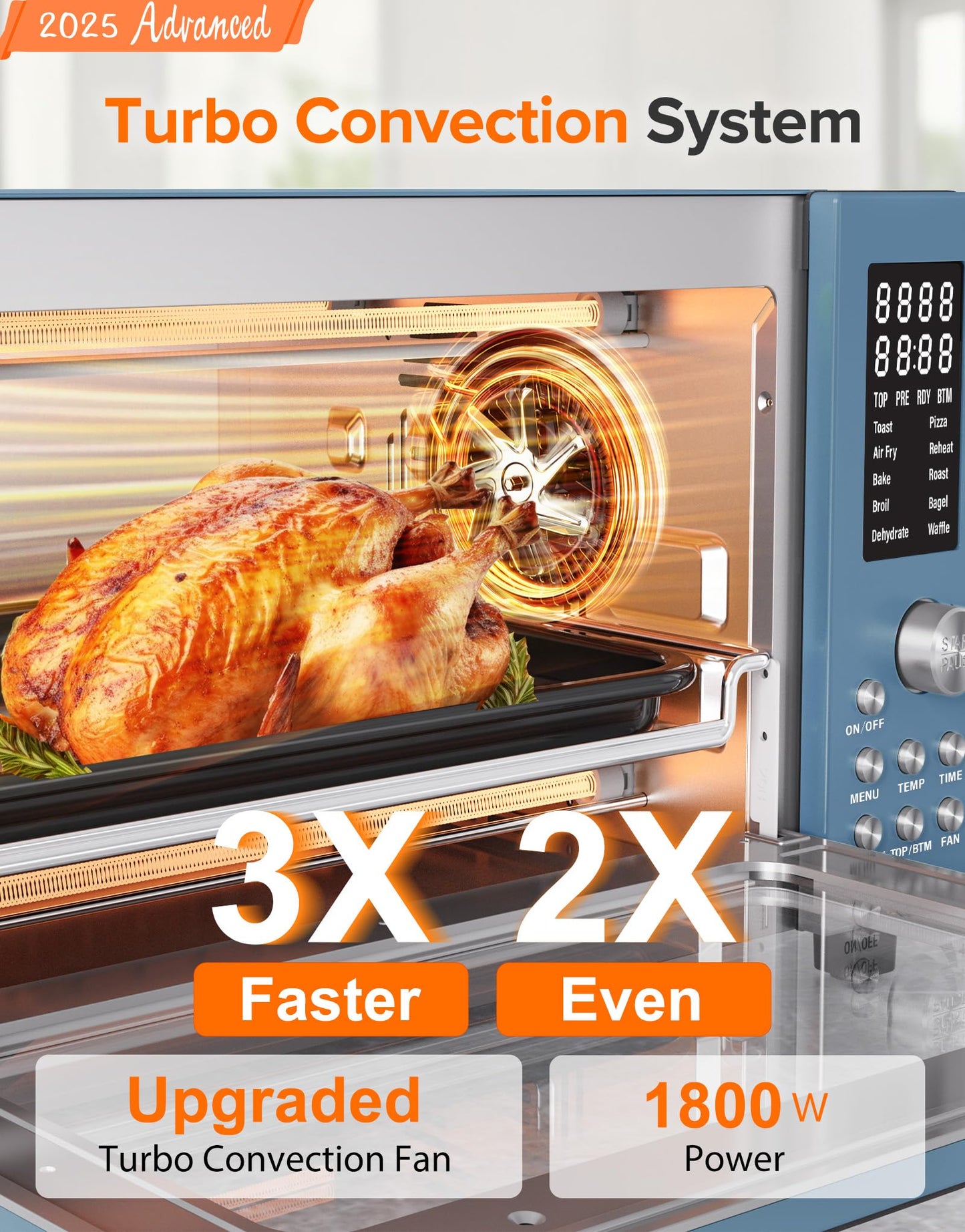 Bravo Pro Smart Air Fryer Toaster Oven Countertop Combo