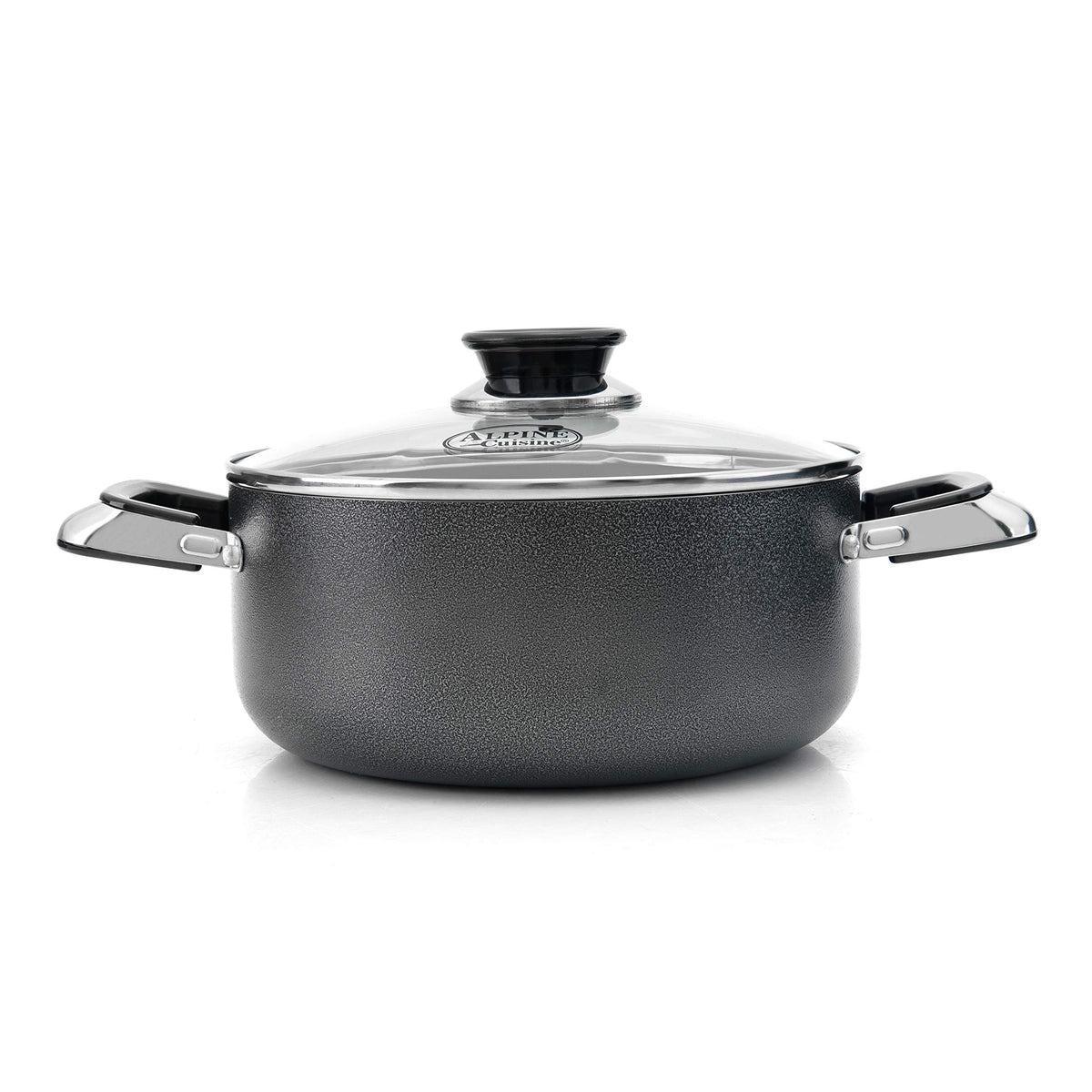 5 Quart Non stick Stock Pot with Tempered Glass Lid and Carrying Handles