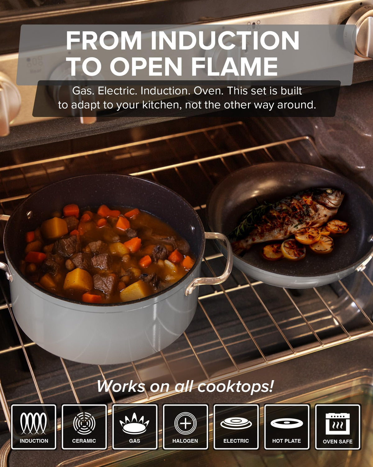 Healthy G11 Pots and Pans Set Non Stick