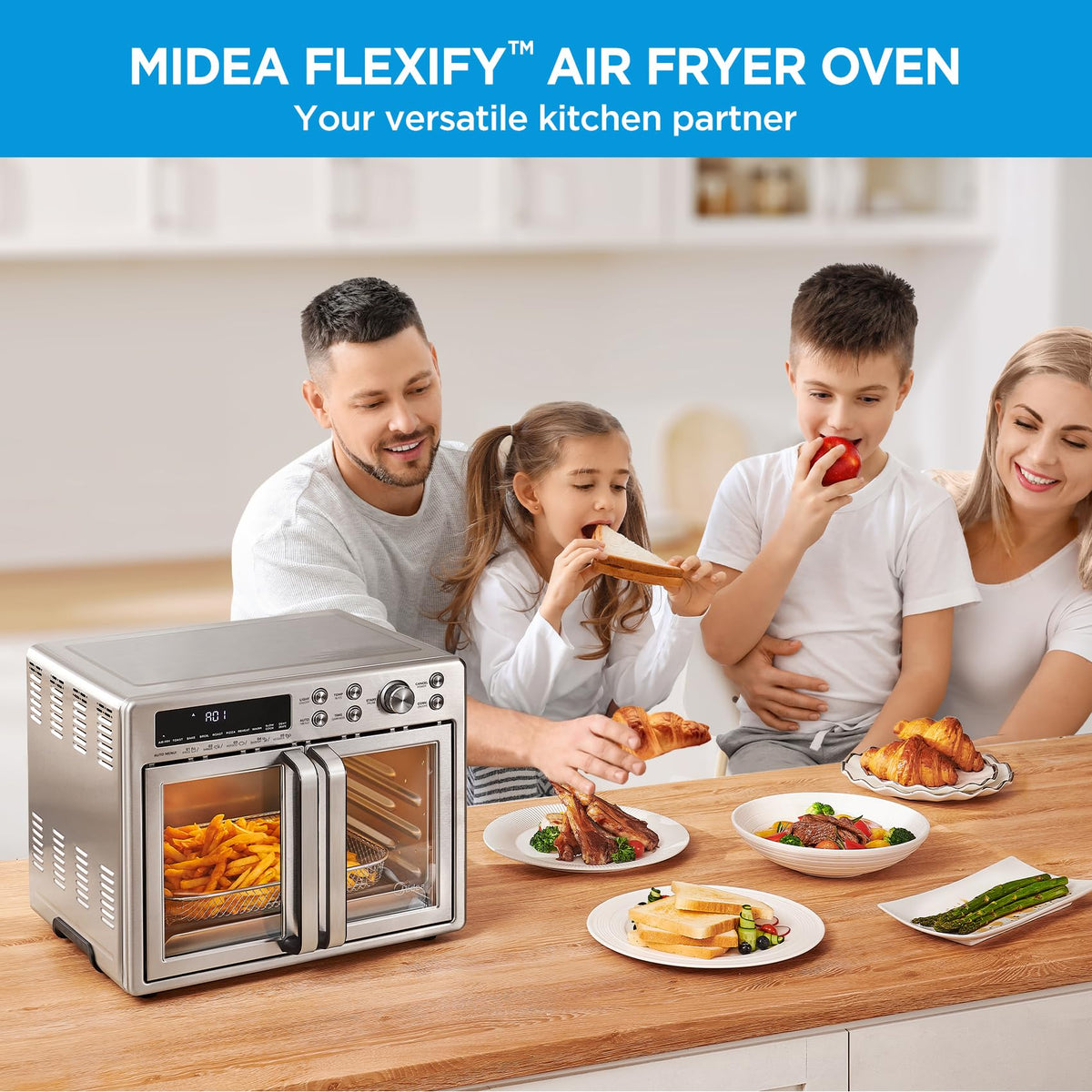 Flexify Classic French Door Toaster Oven Air Fryer Combo