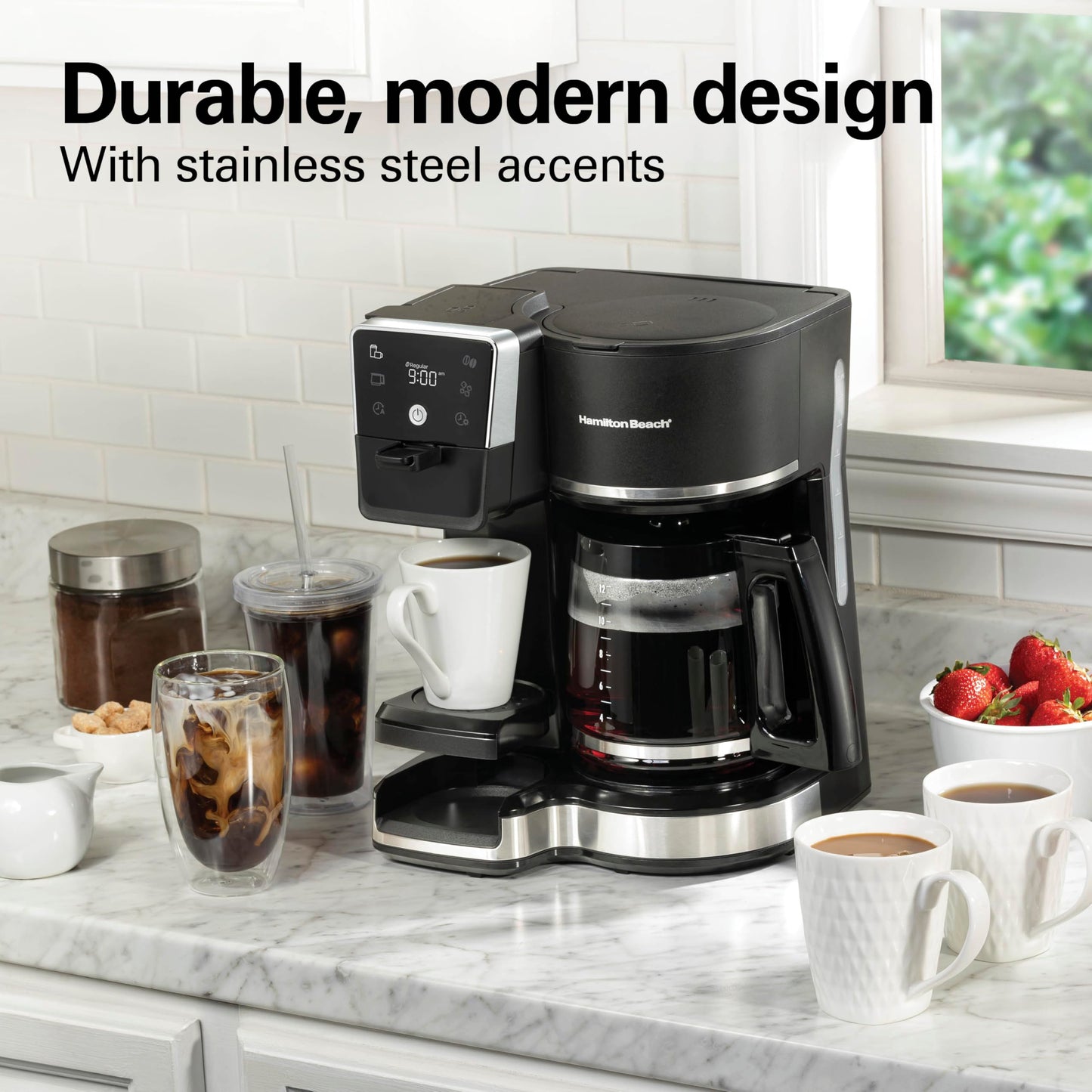 2 Way Drip Coffee Maker & Single Serve Coffee Machine