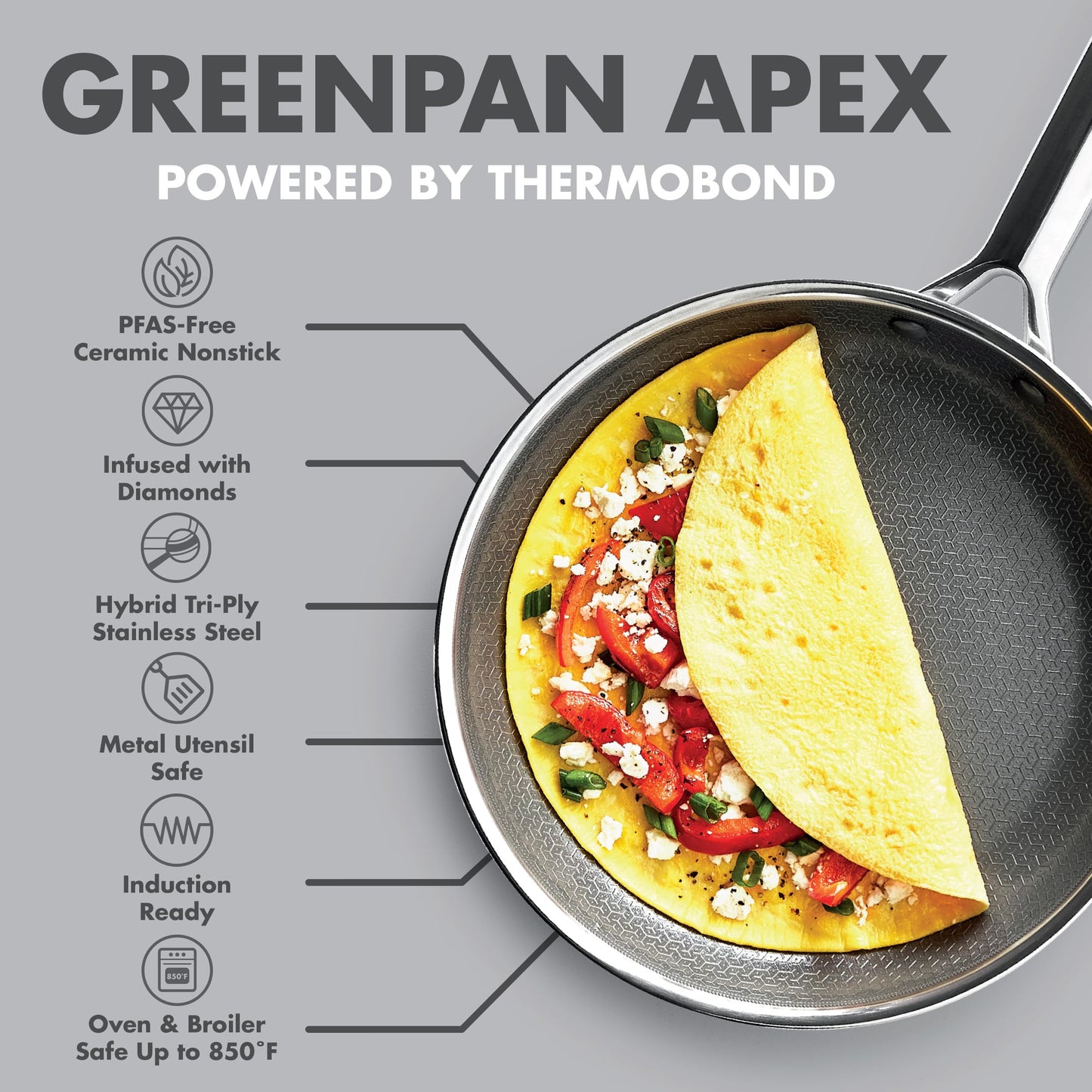 Hybrid 8" Stainless Steel Frying Pan