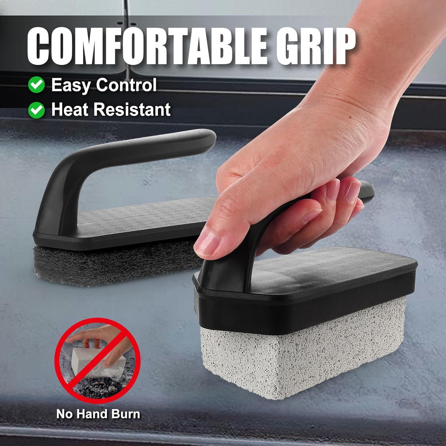 GRILLART Griddle Cleaning Kit for Blackstone, Flat Top Grill Cleaning Stone 2 PCS - Culinary Roots