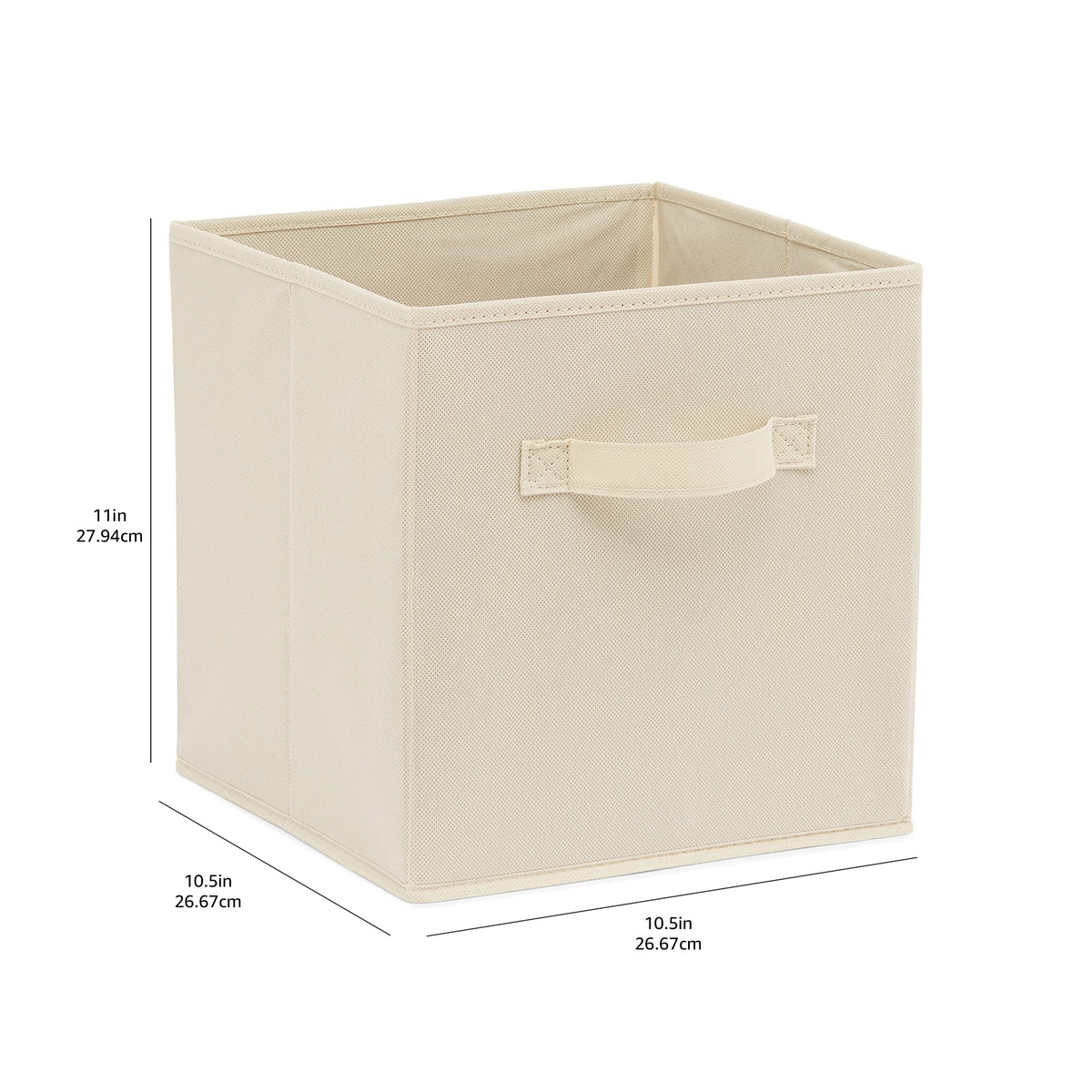 Collapsible Fabric Storage Cubes Organizer with Handles (6 Count)