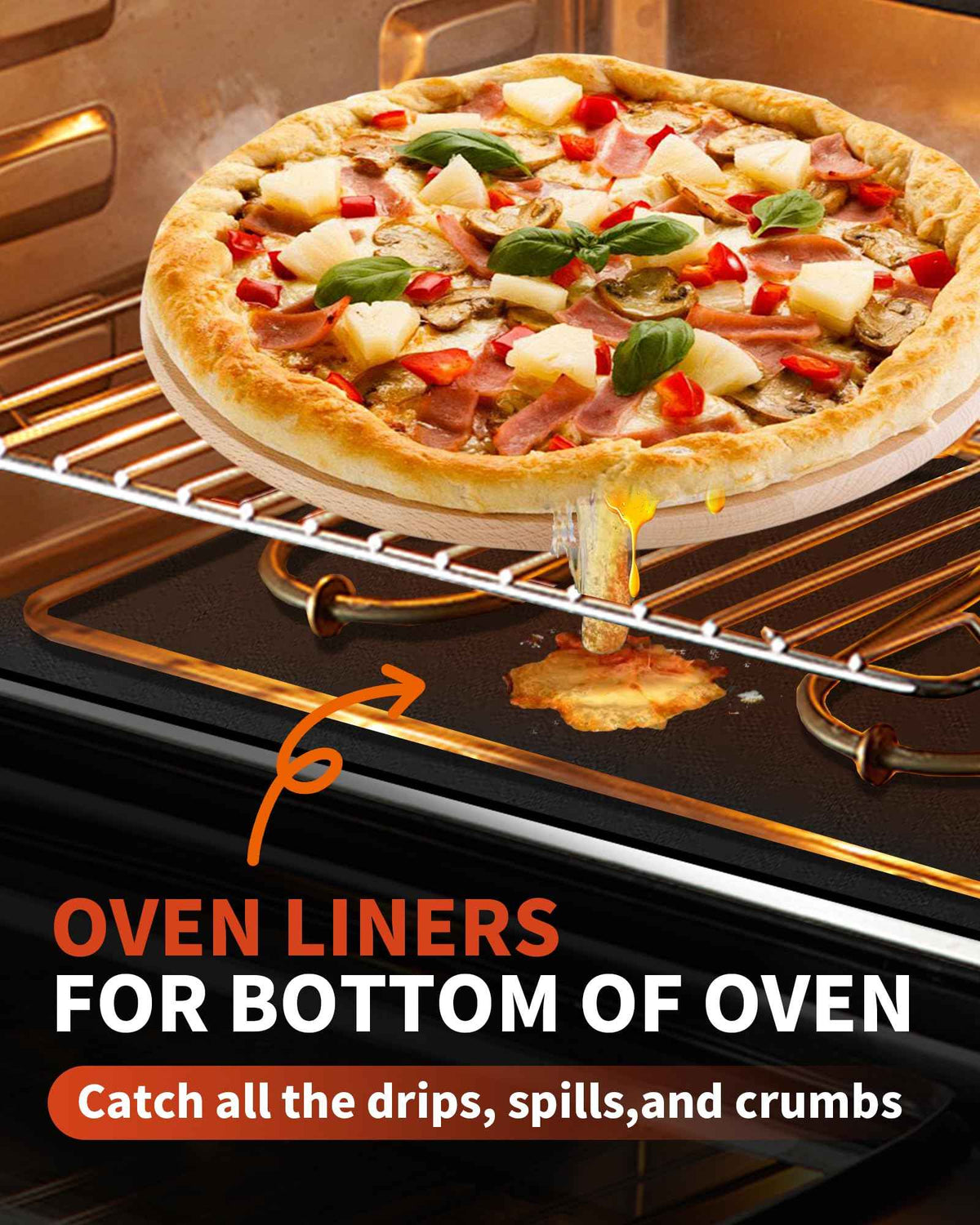 5 Pack Oven Liners for Bottom of Oven