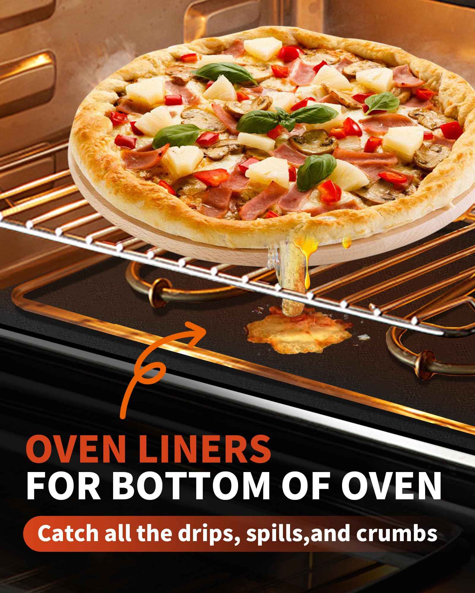 5 Pack Oven Liners for Bottom of Oven