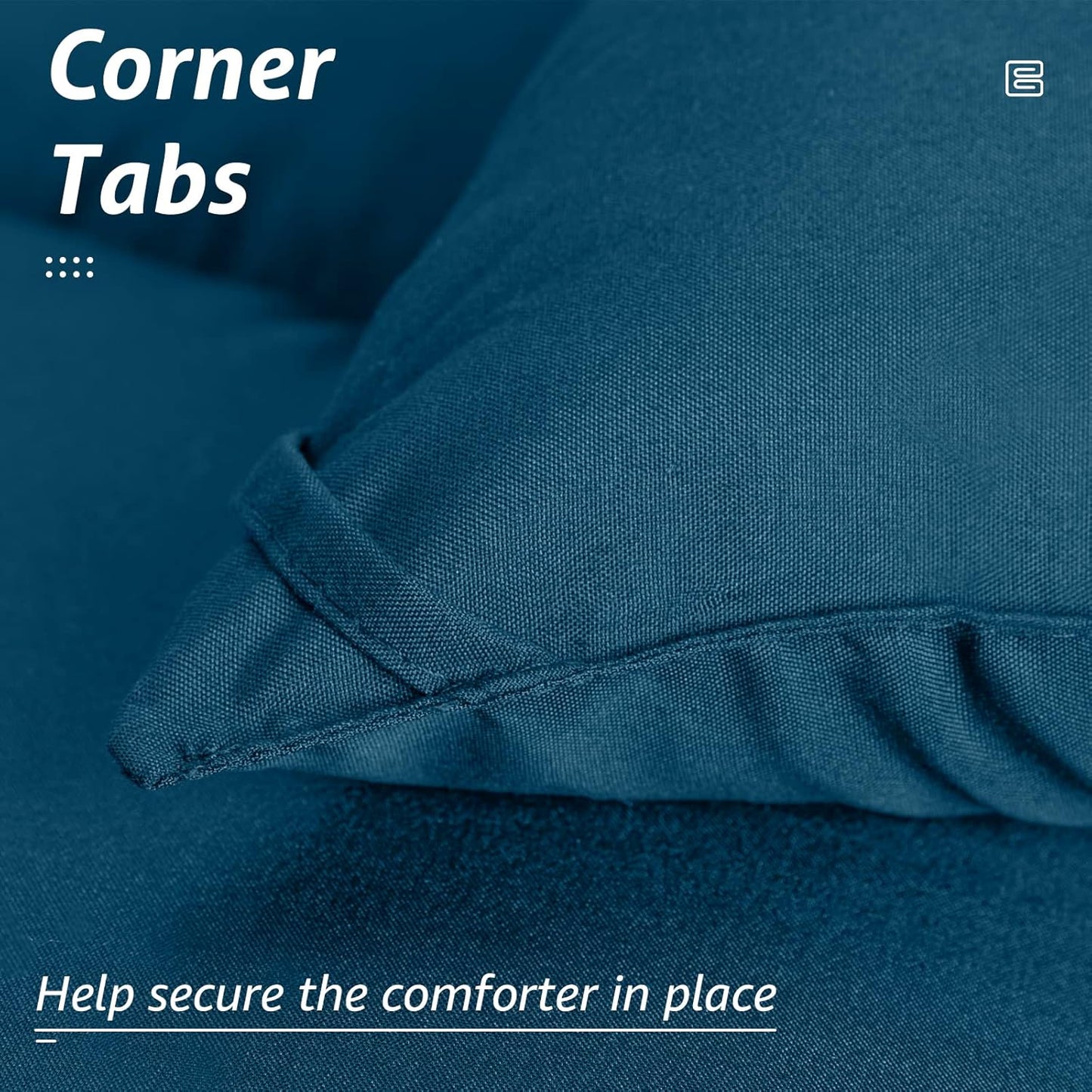 HYLEORY All Season Twin Size Bed Comforter - Cooling Down Alternative Quilted Duvet Insert with Corner Tabs - Winter Warm - Machine Washable - Teal