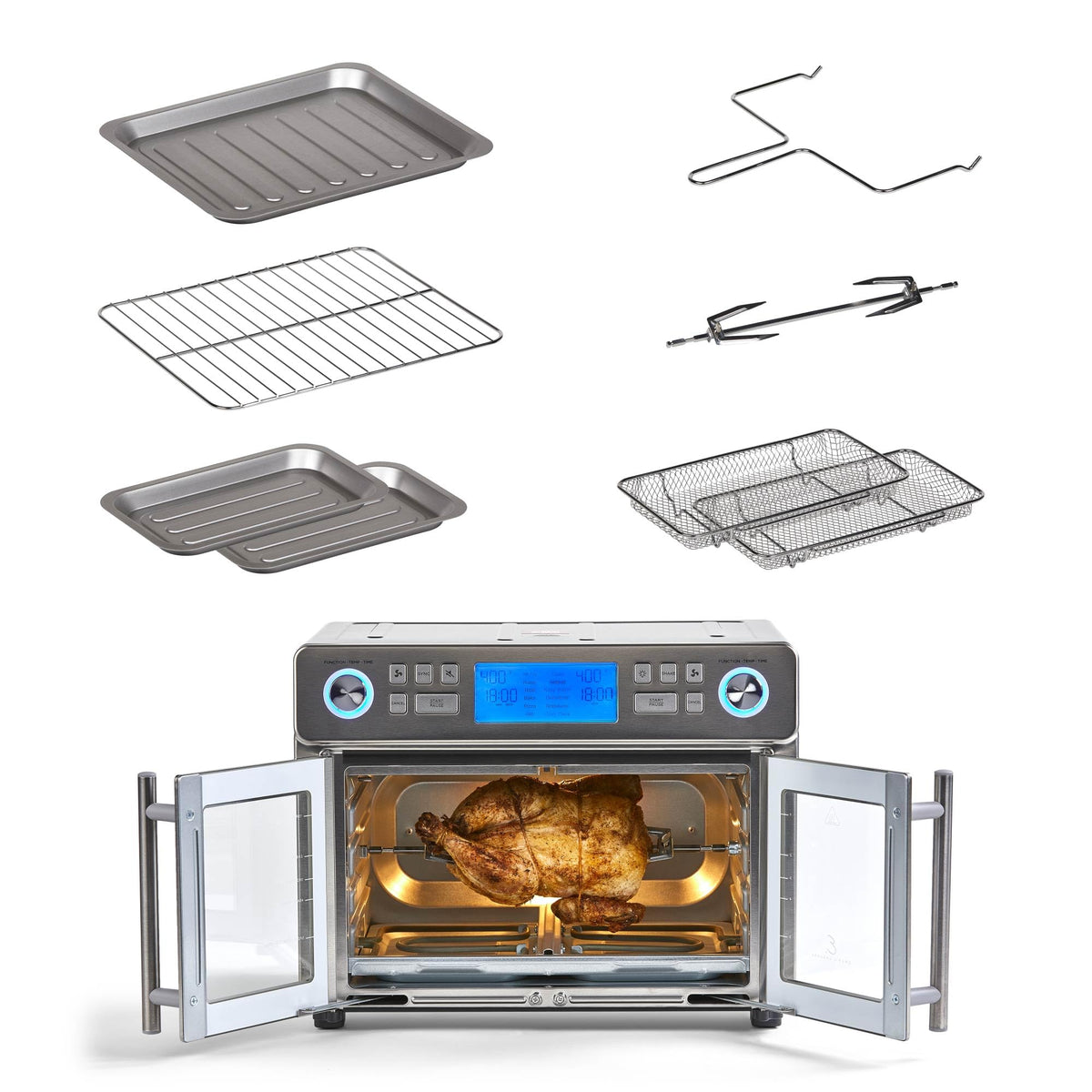 Lagasse Dual Zone Technology 25QT Air Fryer Oven