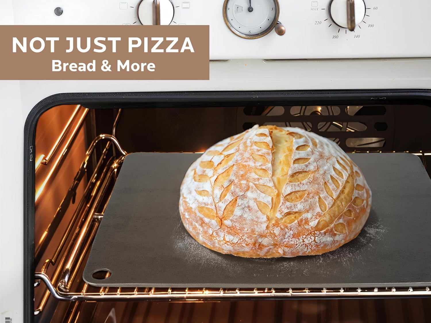 OLEEK Pizza steel Sheets for oven - Metal baking steels sheets for oven - Pizza steel 16x13.4 inches - Steel pizza stone for oven - Baking steels pro pizza - Baking stone for oven - Culinary Roots