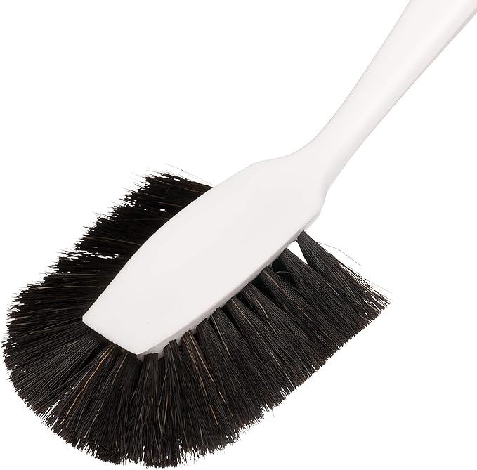 Redecker White Line Horsehair Dish Brush, 10-3/5-inches, Made in Germany
