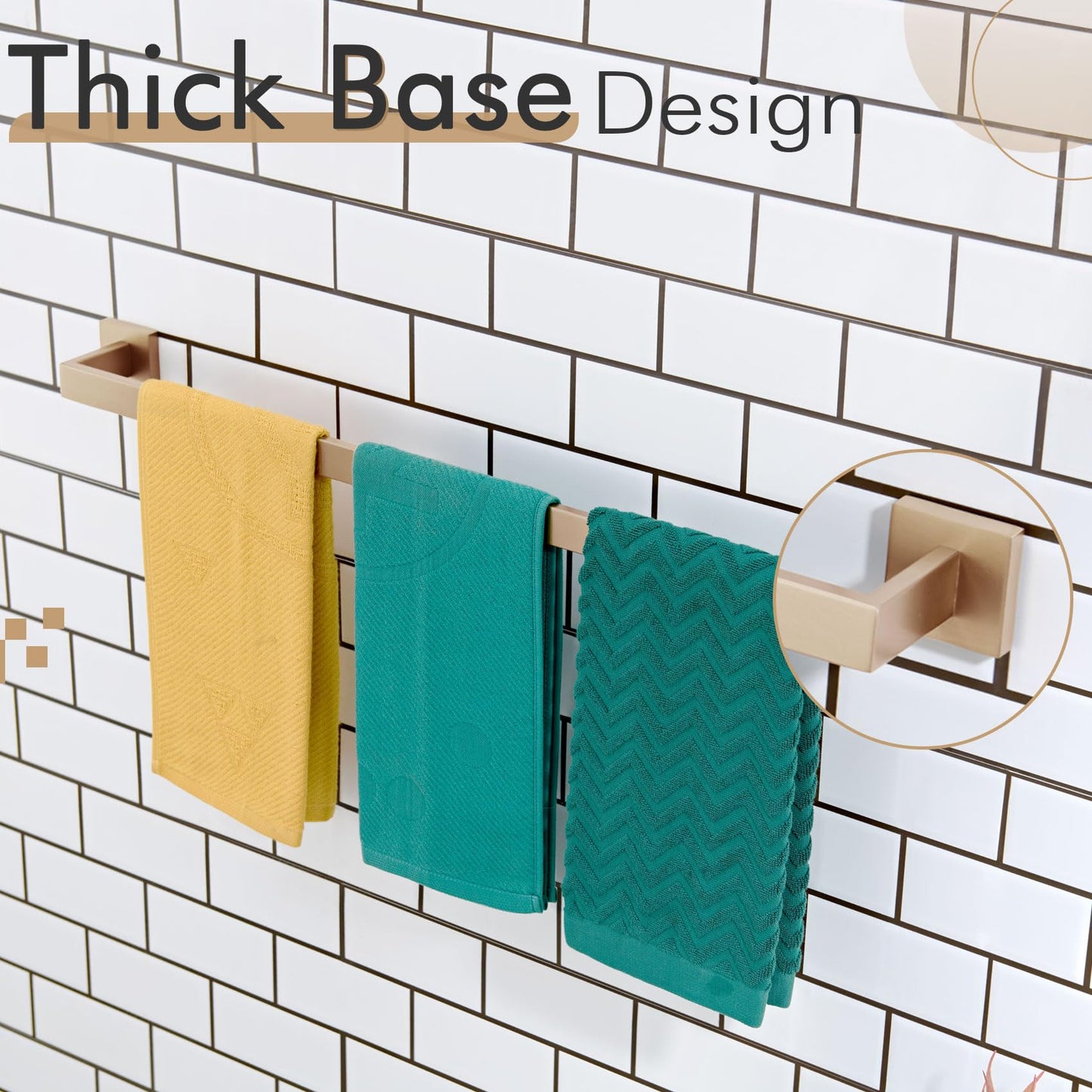 36 Inch Towel Bars for Bathroom Kitchen Towels Holder Wall Mount SUS304 Stainless Steel Towel Rack