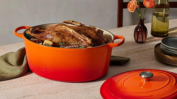 Le Creuset Enameled Cast Iron Signature Oval Dutch Oven, 15.5qt., Caribbean