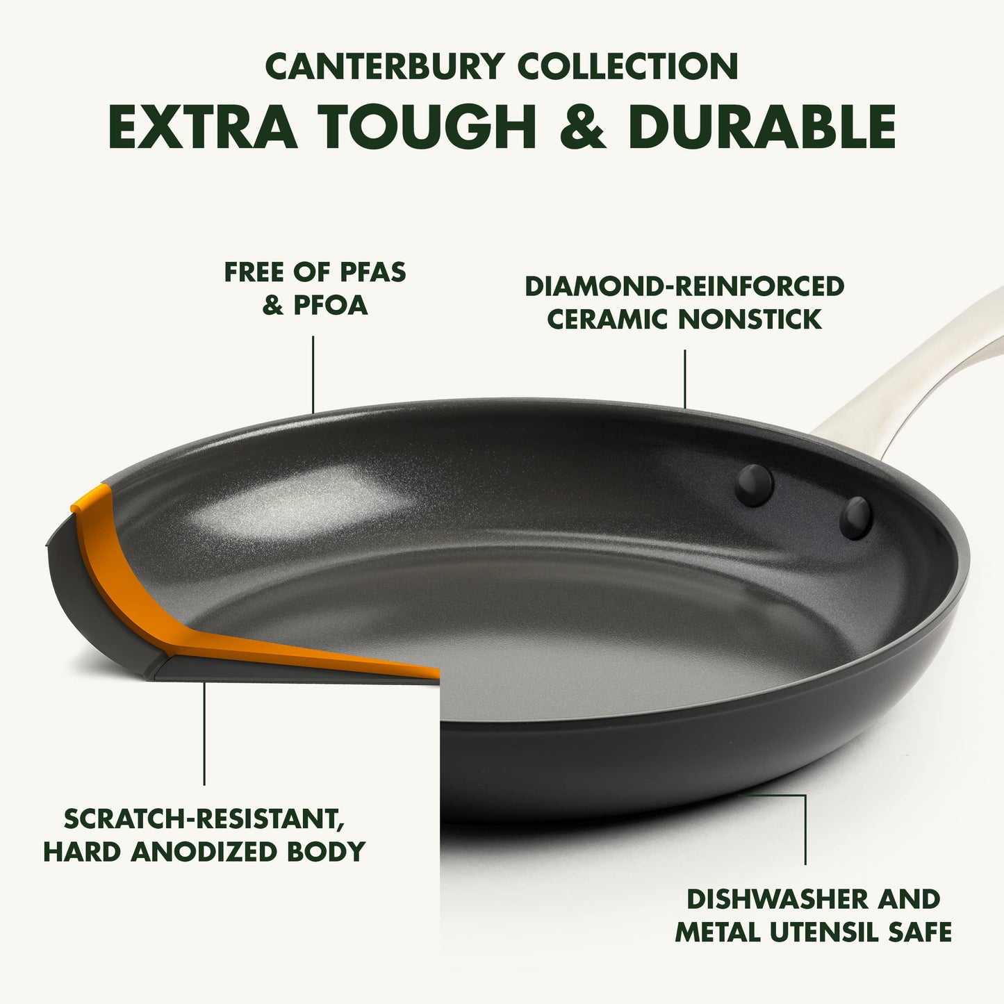 Canterbury 10 Piece Cookware Pot and Pans Set